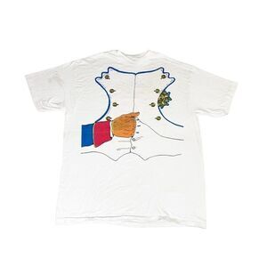 Vintage 1993 Napoleon T-shirt Large White Memphis World Tour Single Stitch